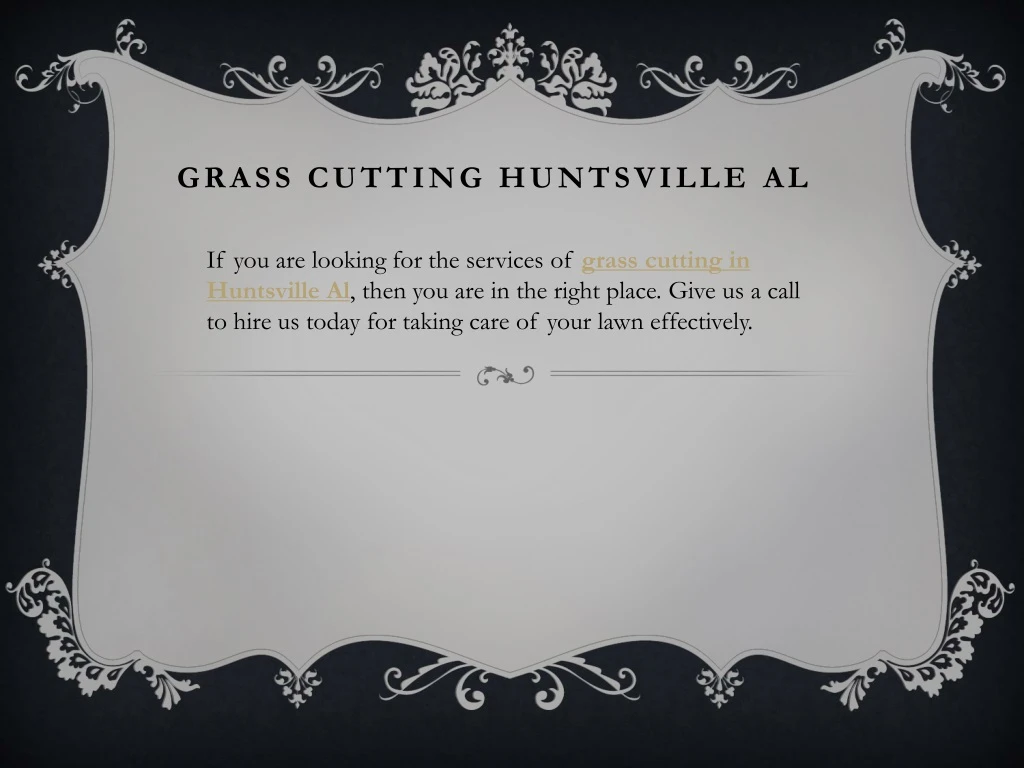 grass cutting huntsville al
