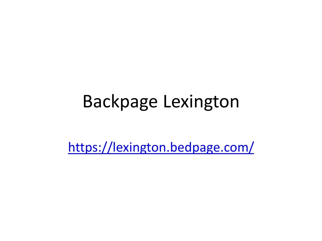 backpage lexington