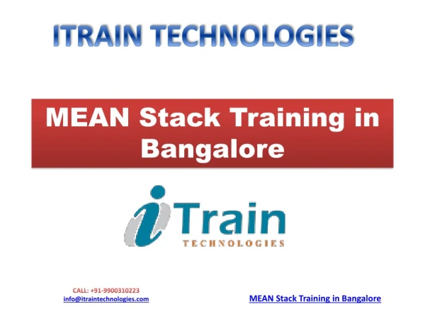 MEAN Stack Training in BTM, Bangalore | MEAN Stack Development Courses in BTM Bangalore