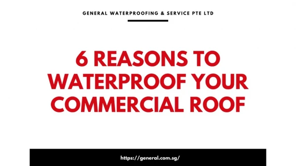 6 Reasons to Waterproof Your Commercial Roof