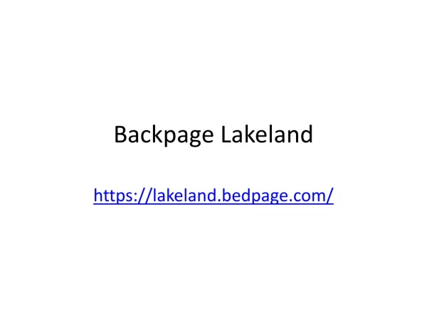 backpage lakeland