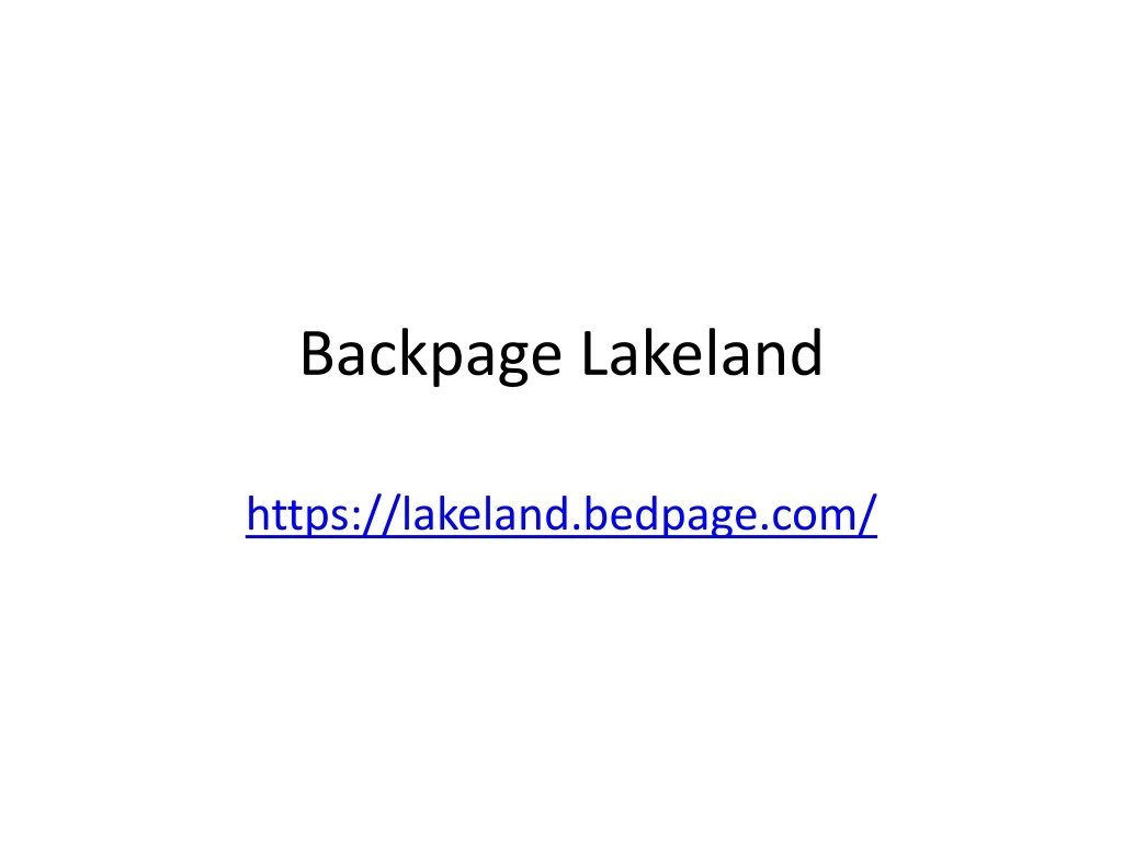 backpage lakeland