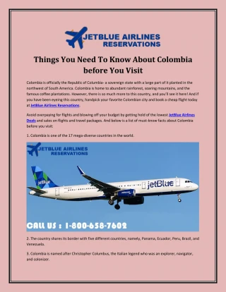 Things You Need To Know About Colombia before You Visit - slide 1