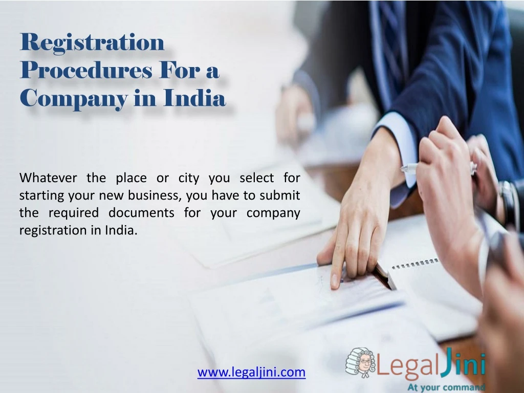 registration procedures for a company in india