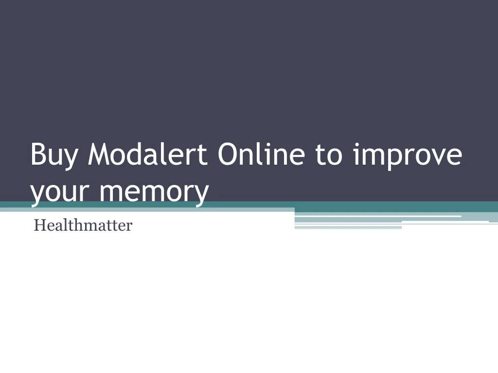 buy modalert online to improve your memory