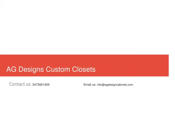 Custom Closet Company - AG Design