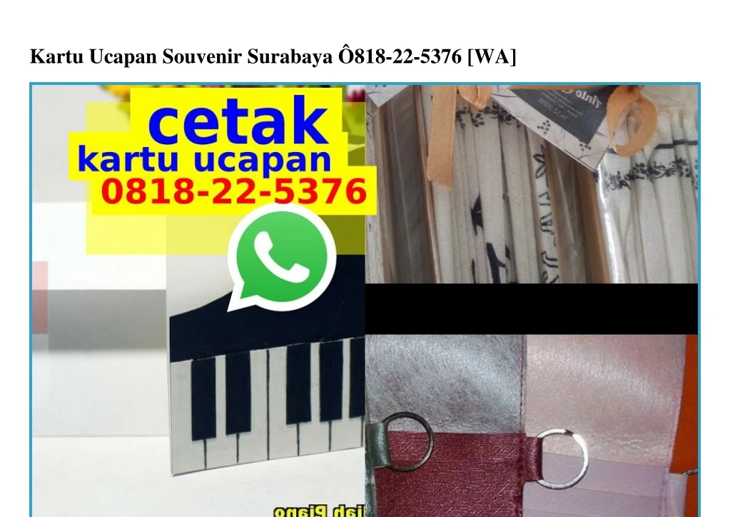 kartu ucapan souvenir surabaya 818 22 5376 wa