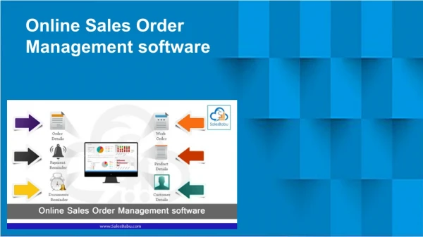 online sales order management software