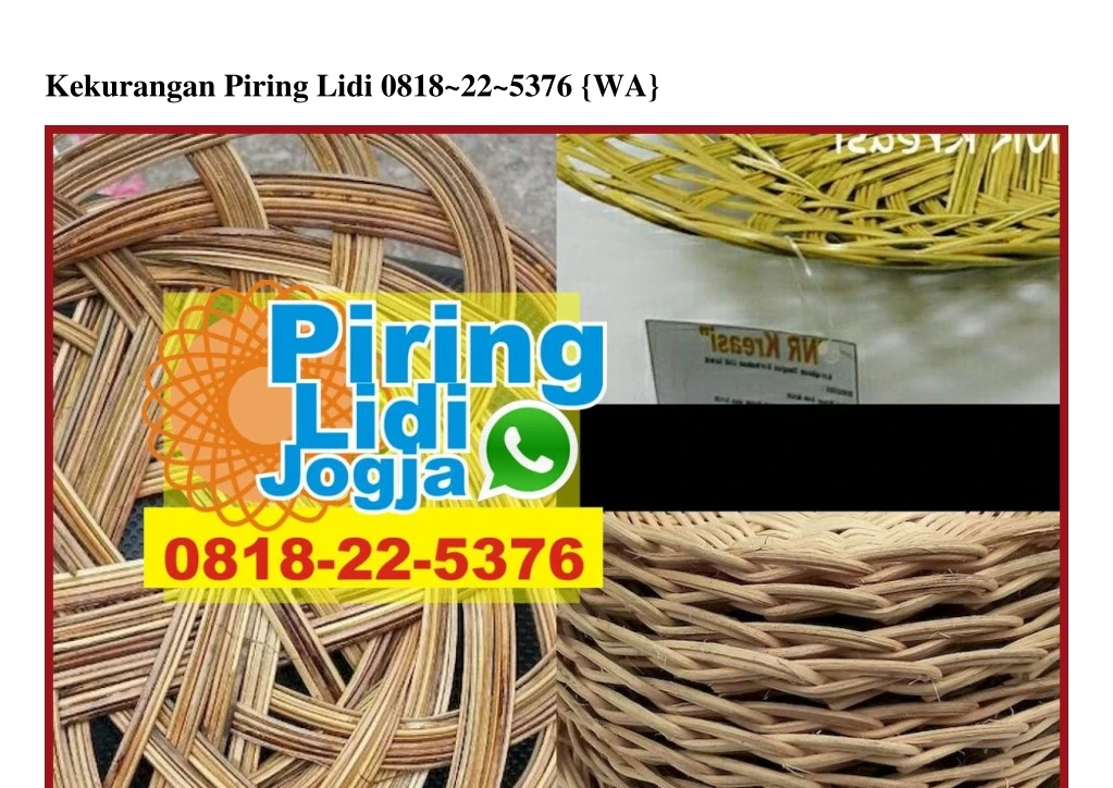 kekurangan piring lidi 0818 22 5376 wa