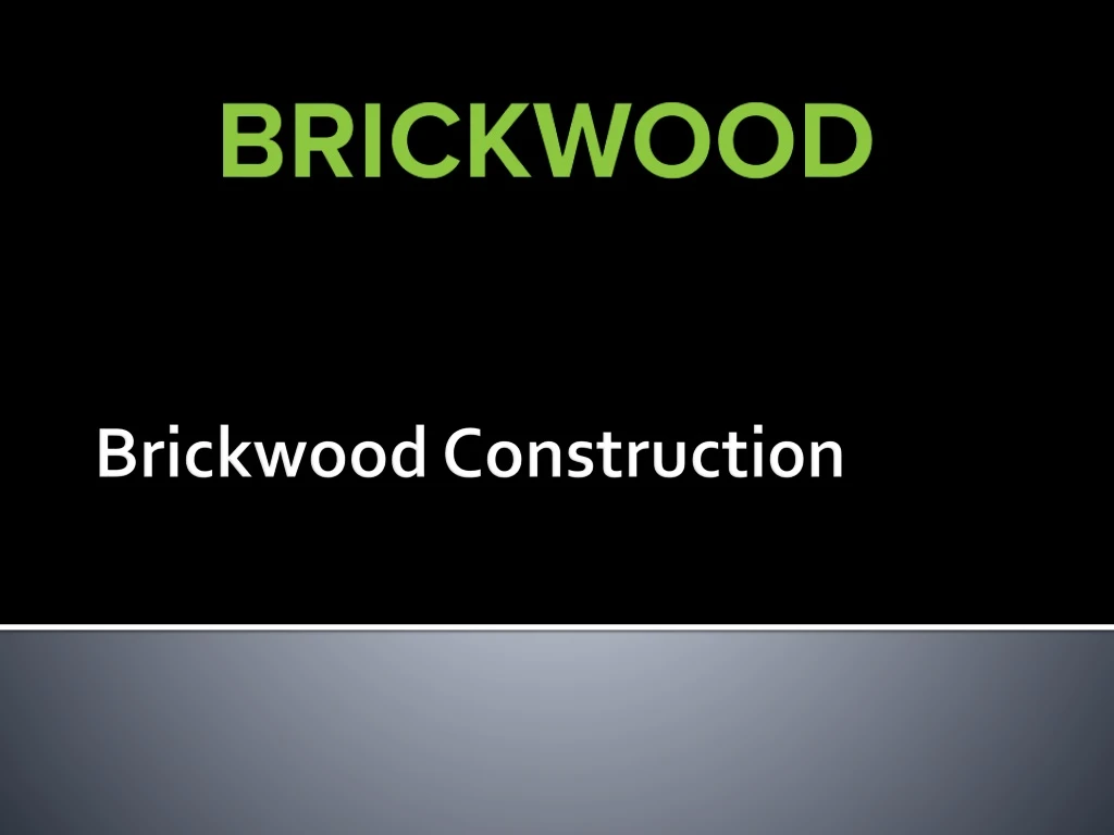 brickwood construction