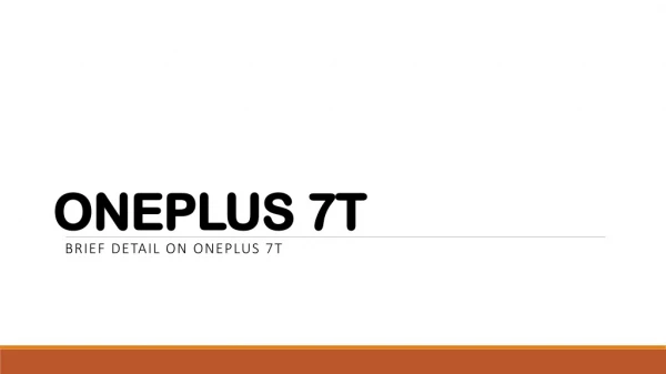 OnePlus 7t