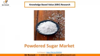Powdered Sugar Market Size- KBV Research - slide 1