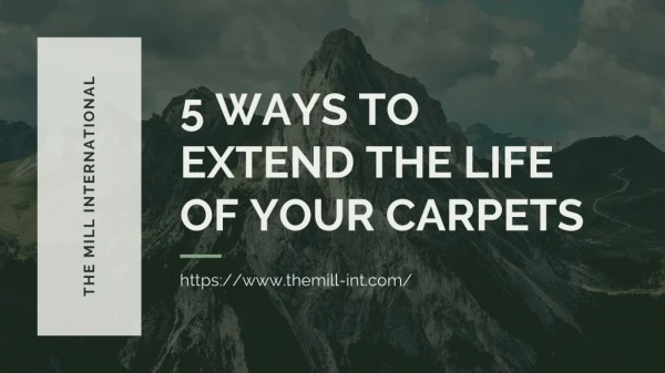 5 Ways to Extend the Life of your Carpets