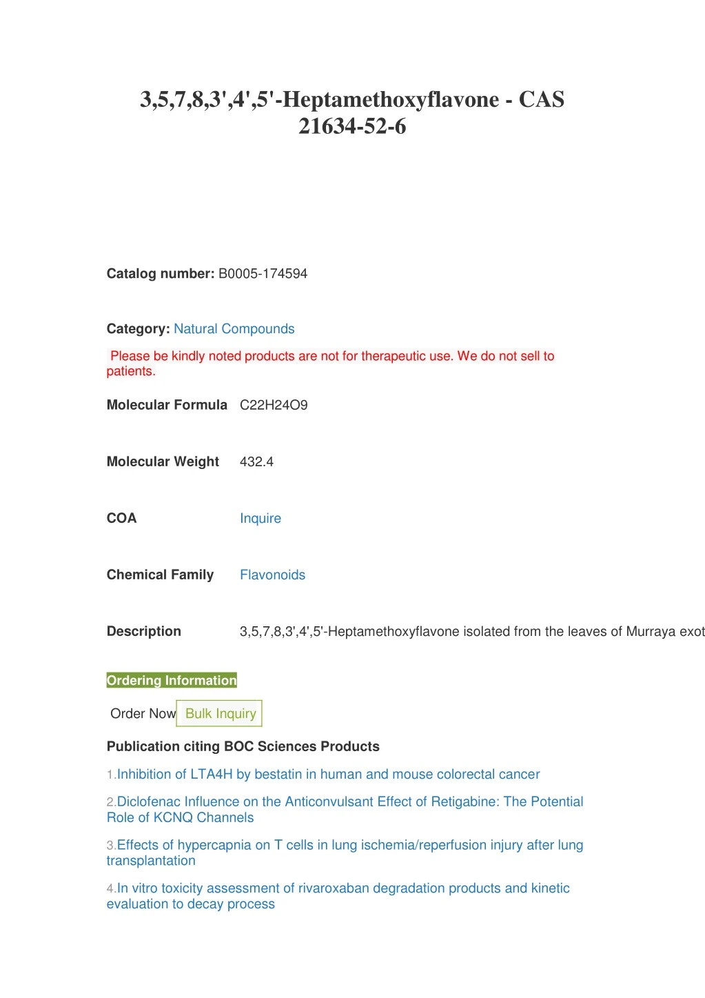 3 5 7 8 3 4 5 heptamethoxyflavone cas 21634 52 6