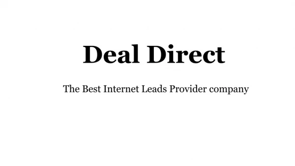 Hire internet insurance services agents _ Deal Direct