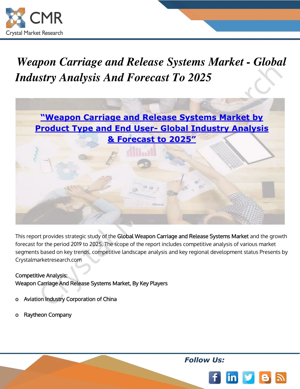 weapon carriage and release systems market global