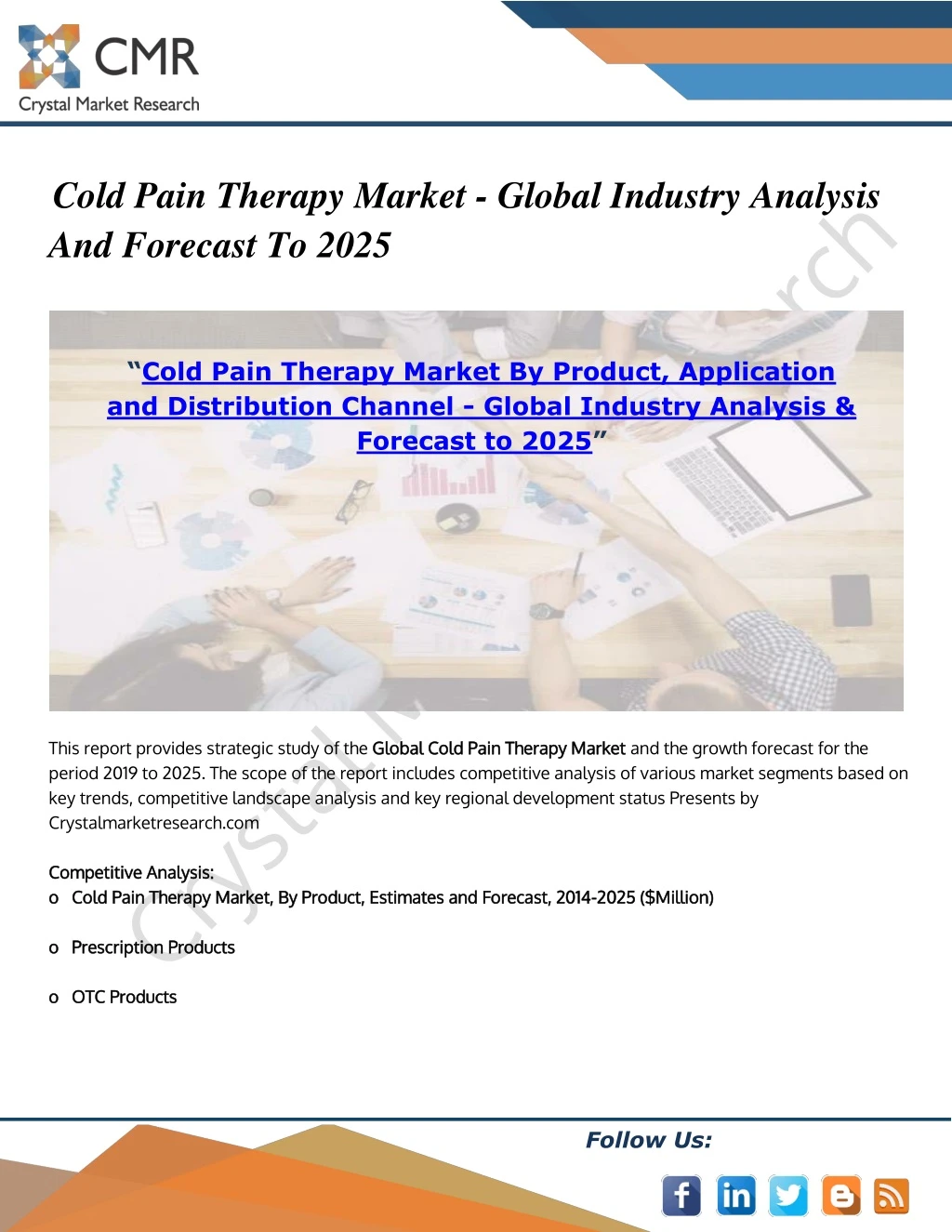 cold pain therapy market global industry analysis