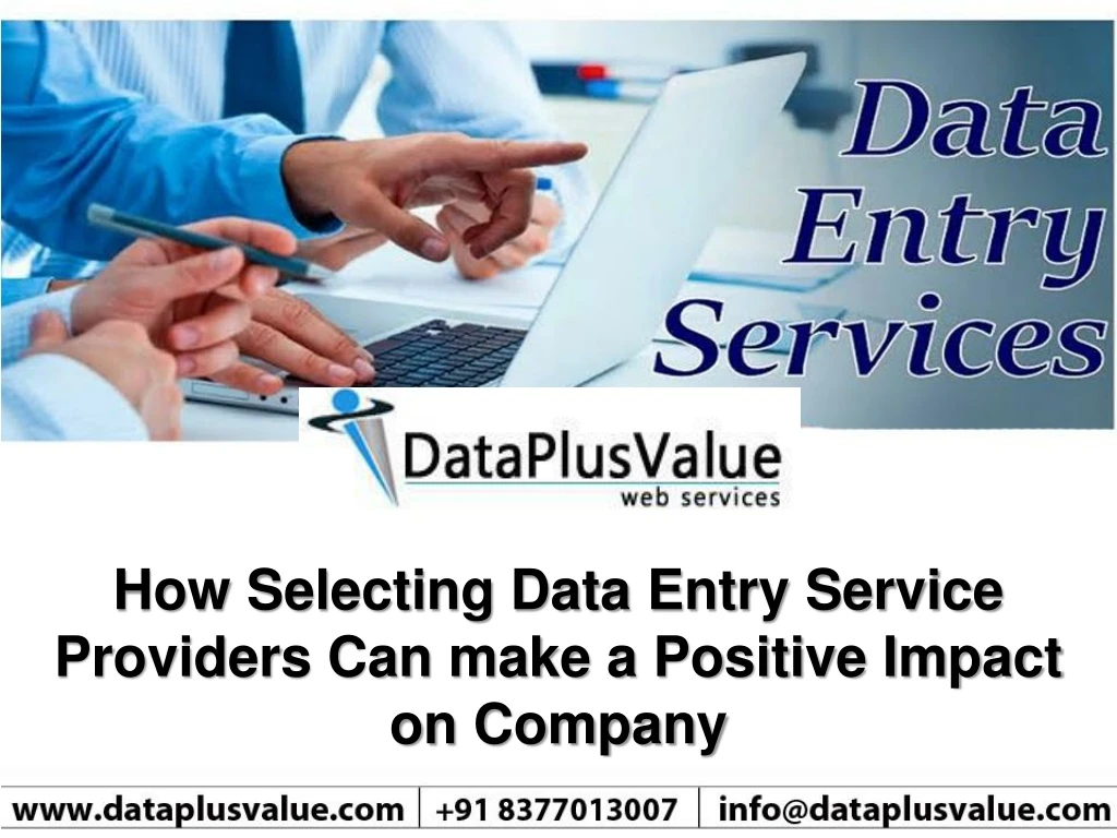 how selecting data entry service providers