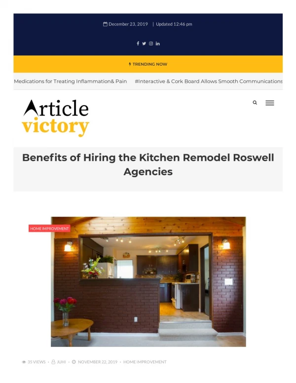 Benefits of Hiring the Kitchen Remodel Roswell Agencies