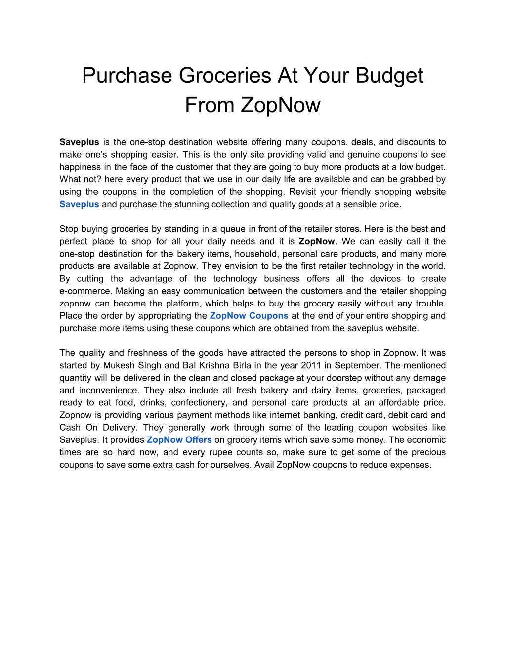 purchase groceries at your budget from zopnow