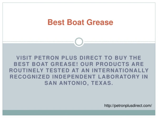 Best Boat Grease