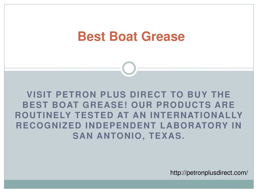 best boat grease