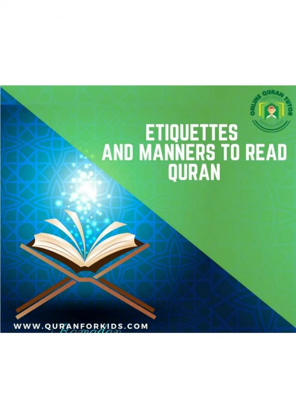 Best Time to Learning or Reciting The Holy Quran - Quran For Kids