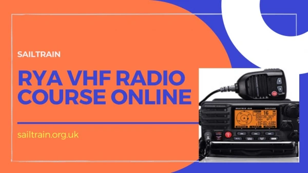 RYA VHF Radio Course Online