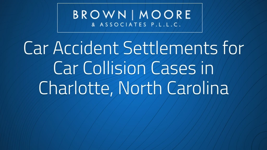 car accident settlements for car collision cases