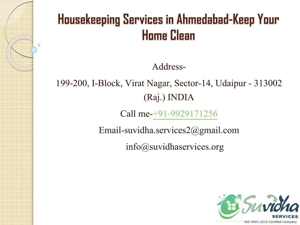 housekeeping services in ahmedabad keep your home clean