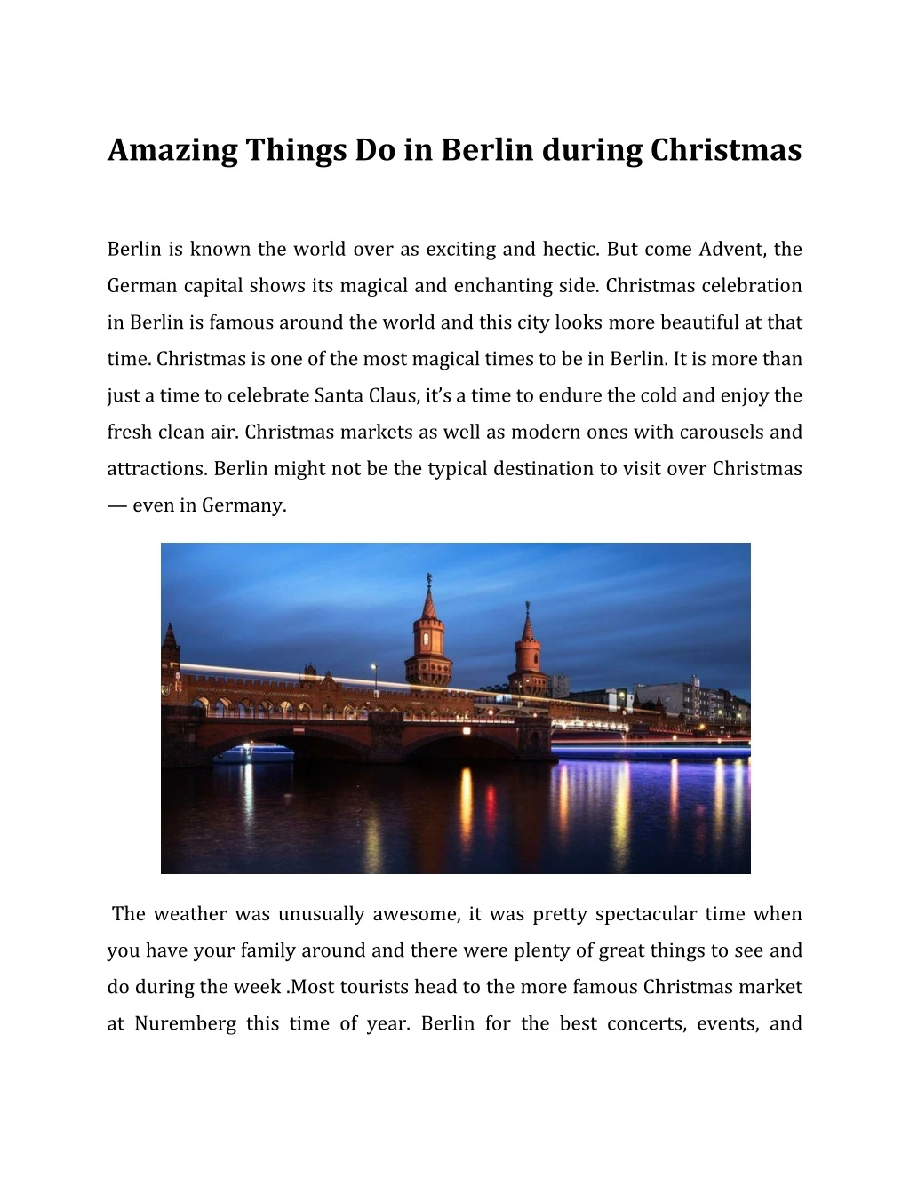 amazing things do in berlin during christmas