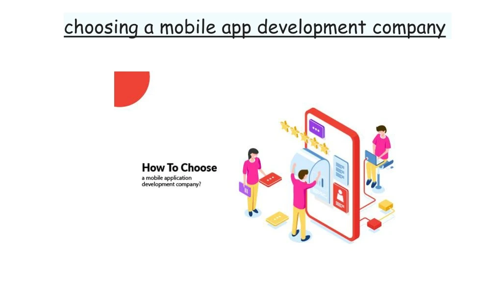 choosing a mobile app development company