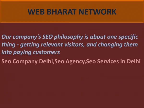WEB BHARAT NETWORK