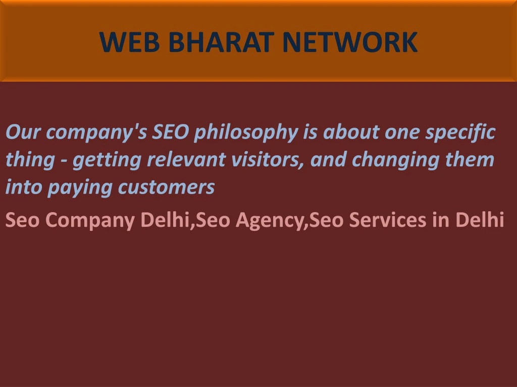 web bharat network