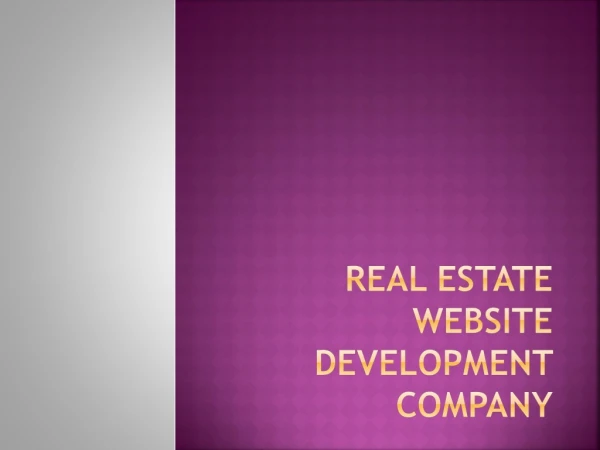 real estate website development company