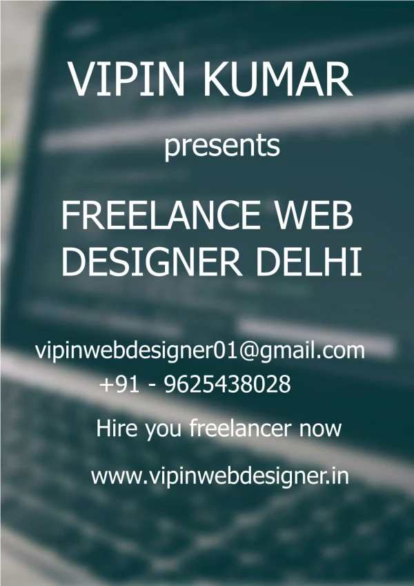 Freelance web designer delhi