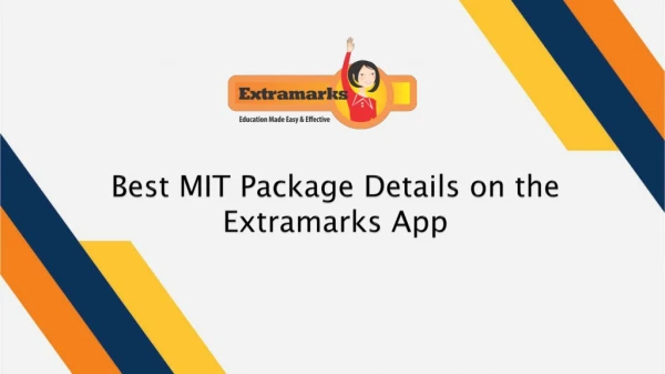 best mit package details on the extramarks app