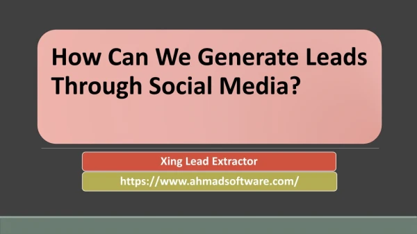 how can we generate leads through social media