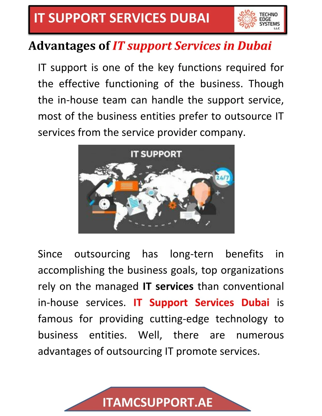it support services dubai