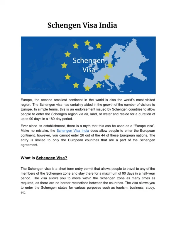 schengen visa india