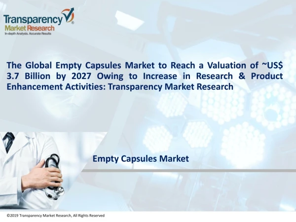 Empty Capsules Market by Application, Functionality, Source, Type, End Users & Forecast 2027 | TMR