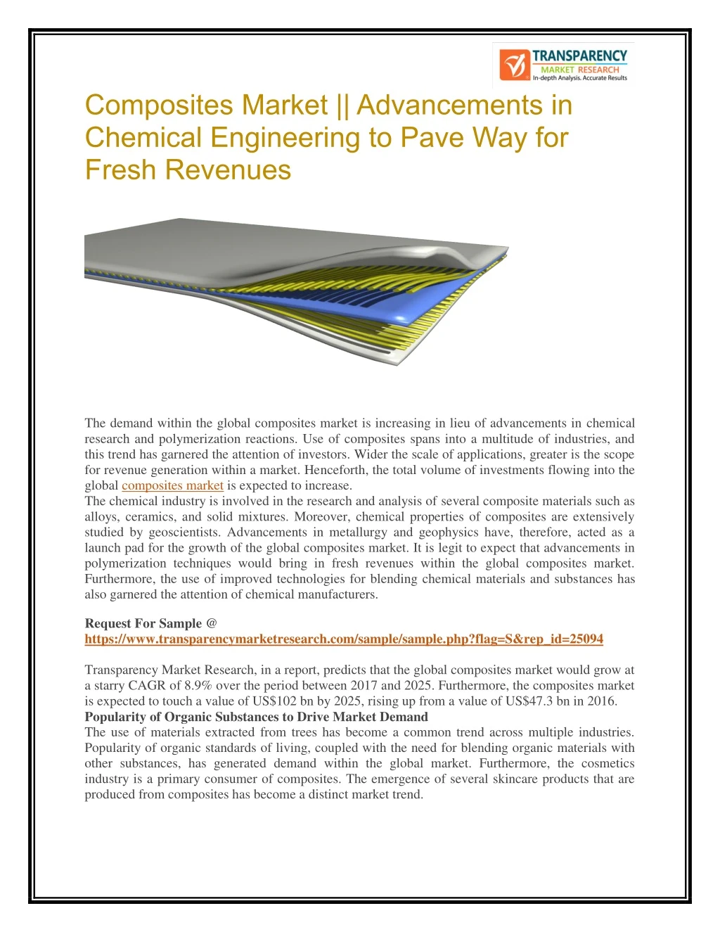 composites market advancements in chemical