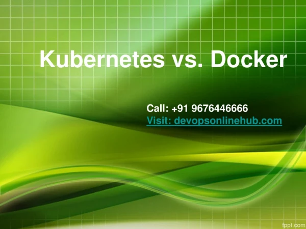 kubernetes vs docker