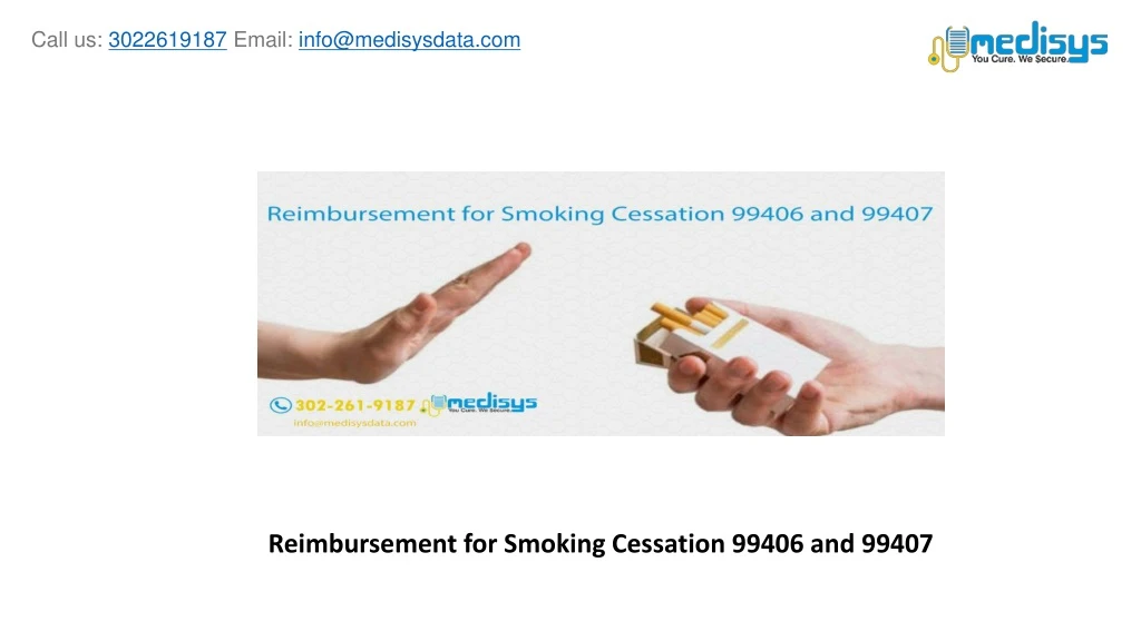 reimbursement for smoking cessation 99406 and 99407