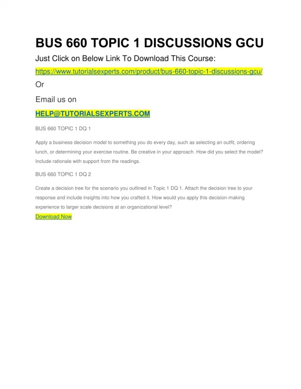 bus 660 topic 1 discussions gcu just click