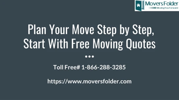 plan your move step by step start with free moving quotes