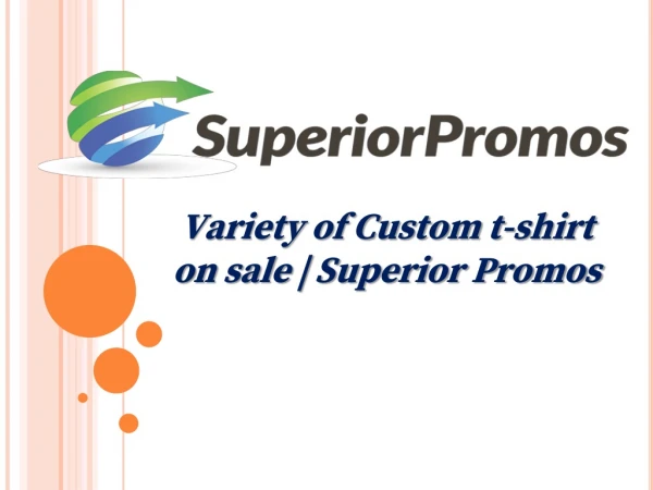 Custom t-shirt design by Superior Promos