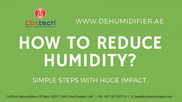 How to reduce humidity? #Dehumidifier #Home #SaudiArabia #UAE