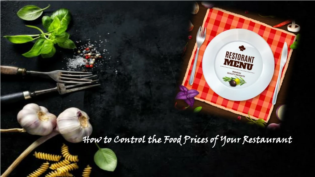 how to control the food prices of your restaurant