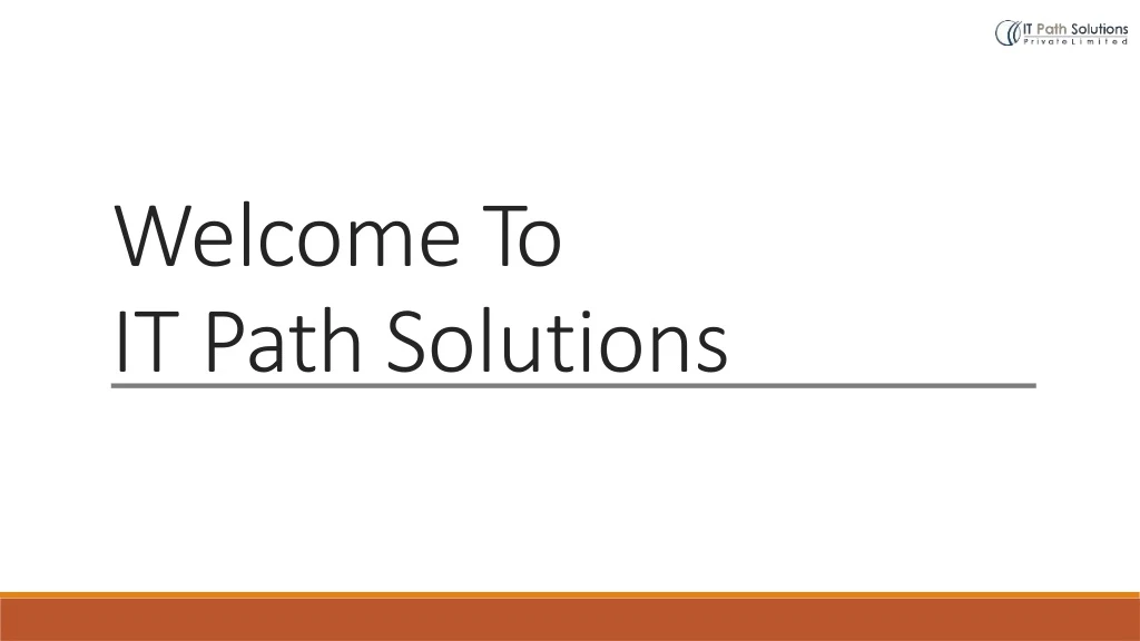 welcometo it pathsolutions